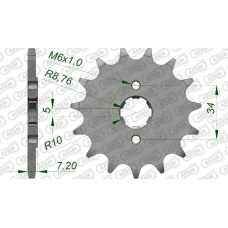AFAM COUNTERSHAFT SPROCKET #520