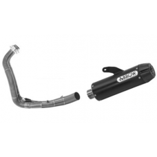 ARROW YAMAHA XSR 700 '21 HOMOLOGATED NICHROM  DARK REBEL SILENCER WITH ALUMINUM DARK  ENDCAP
