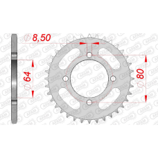 AFAM REAR STEEL SPROCKET #420