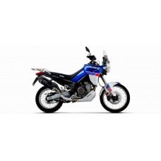 Arrow | APRILIA TUAREG 660 HOMOLOGATED TITANIUM DARK SONORA WITH WELDED LINK PIPE AND CARBON ENDCAP