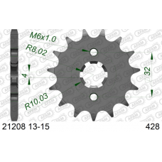 AFAM | COUNTERSHAFT SPROCKET #428
