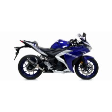 ARROW YAMAHA MT-03 '16 HOMOL. ALUMINIUM DARK  THUNDER SILENCER CARBON END CAP FOR     ORIGINAL AND ARROW COLLECT.NO DB KI...
