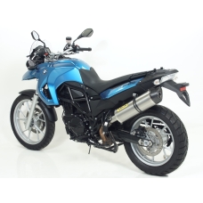 ARROW BMW F 650 GS/F 800 GS'08-10 ALUMINIUM   HOMOLOGATED SILENCER WITH CARBON END-CAPFOR STOCK AND ARROW COLLECTORS