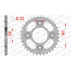 AFAM REAR STEEL SPROCKET #420