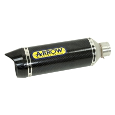 ARROW KAWASAKI Z 750 '07/11-Z 800 HOMOLOGATED CARBON RACE-TECH SILENCER WITH CARBON   END CAP FOR ARROW MID-PIPE